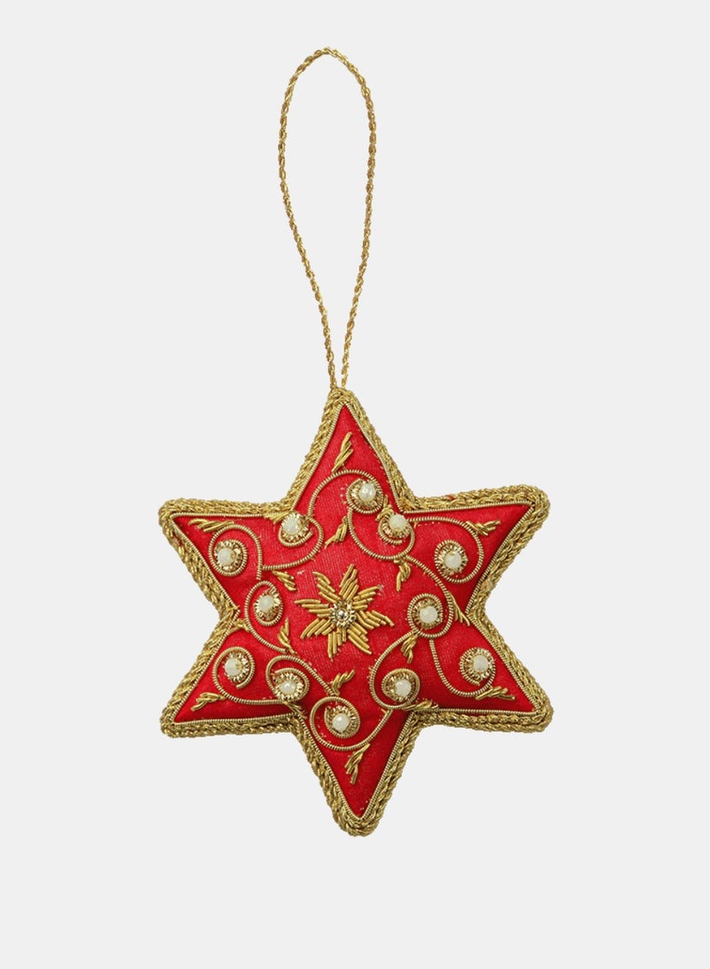 Baci milano Christmas decoration FABRIC HANDMADE ORNAMENTS STAR - Image 1