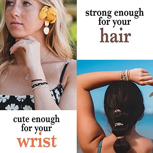 K'lani K’lani Hair Tie Bracelets for Women - Elastic Hair Bands That Double as Stylish Jewelry, Strong Hold Ponytail Holders - Gift for Birthdays, Mother’s Day & Graduation | Inspire - Small - Image 2