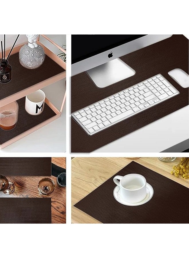 GripEasy Ethylene Vinyl Acetate 60 CmX5 M Coffeebrown Food Grade Eva Multipurpose Shelf Liner Mat Roll for Kitchen Drawer, Cupboard, Dining, Almirah (Diamond Texture) - Image 5