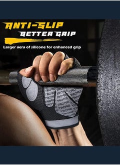 SUCITY Gym Hand Gloves with Anti-skid and Wear-resistant-Comfortable and Breathable Gym Gloves with Velcro-Weight Lifting Gloves with Not Easy to Wear  - Image 3