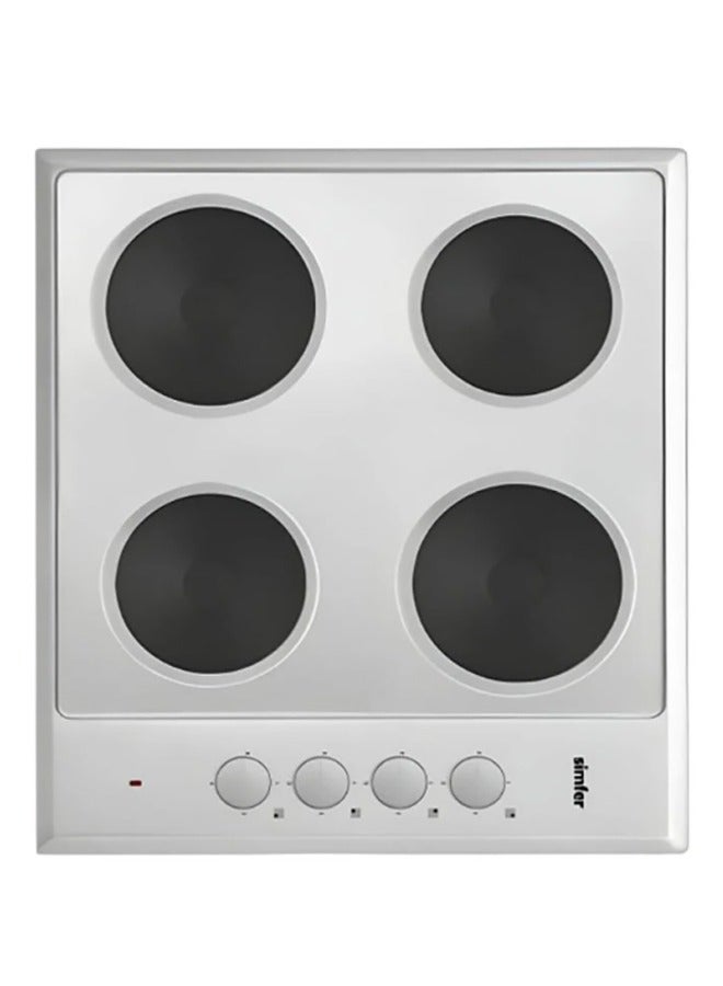 سيمفير موقد سيراميك مدمج، كهربائي، ٦٠ سم، ٤ عيون حجرية، عينان ١٥٠٠ واط وعينان ١٠٠٠ واط، مفاتيح جانبية، مؤشر إضاءة، فولاذ | H6040QEHM - Image 3
