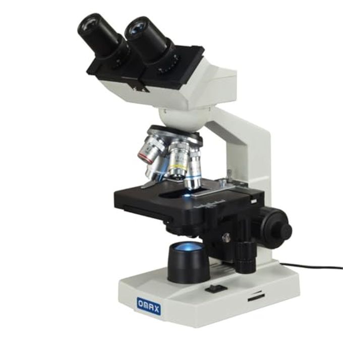 OMAX 40X-2500X Lab Binocular Biological Compound Led Microscope With 3D Mechanical Stage And Coaxial Coarse/Fine Focusing Knob - Image 5