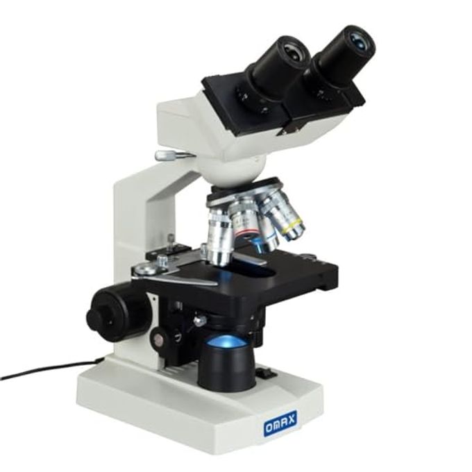 OMAX 40X-2500X Lab Binocular Biological Compound Led Microscope With 3D Mechanical Stage And Coaxial Coarse/Fine Focusing Knob - Image 4