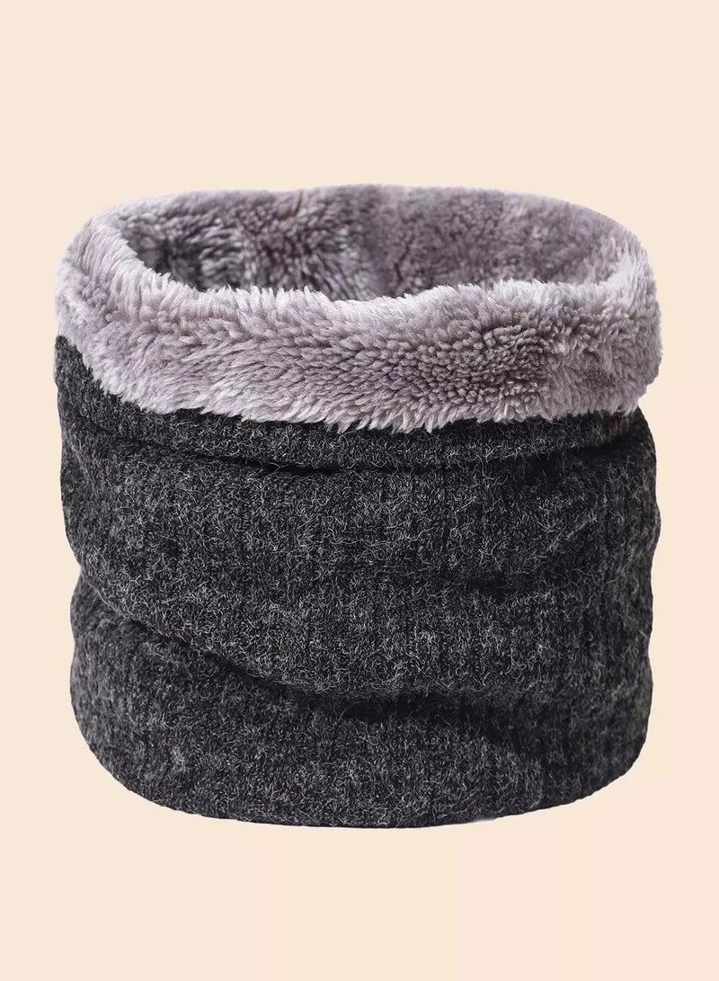 Men Plush Lined Infinity Scarf  - Image 3