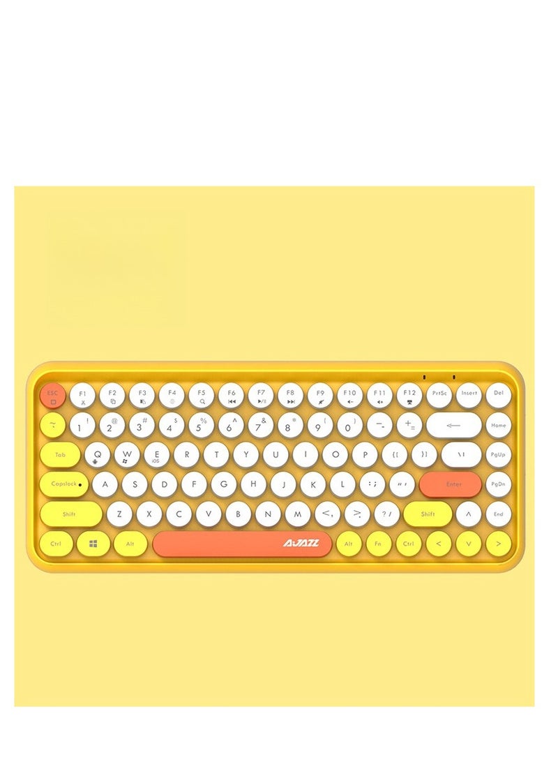 Ajazz Bluetooth Keyboard - Tablet Laptop Home Office - Punk 84 Key Phone Keyboard - Image 1