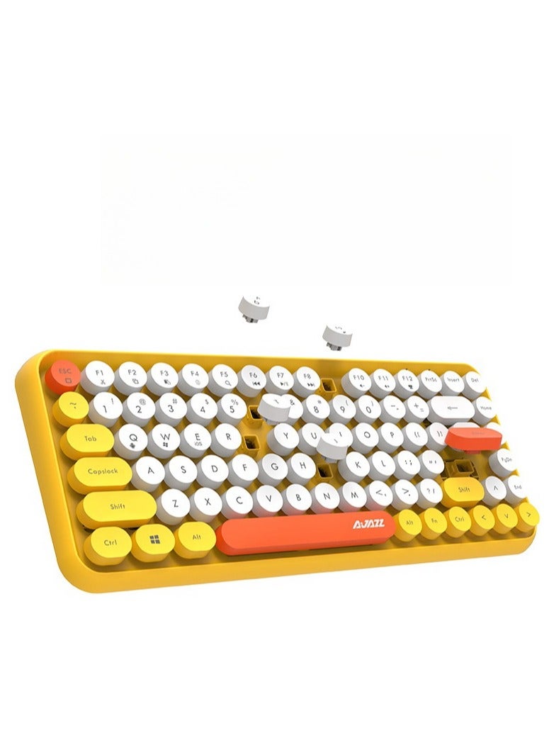 Ajazz Bluetooth Keyboard - Tablet Laptop Home Office - Punk 84 Key Phone Keyboard - Image 2