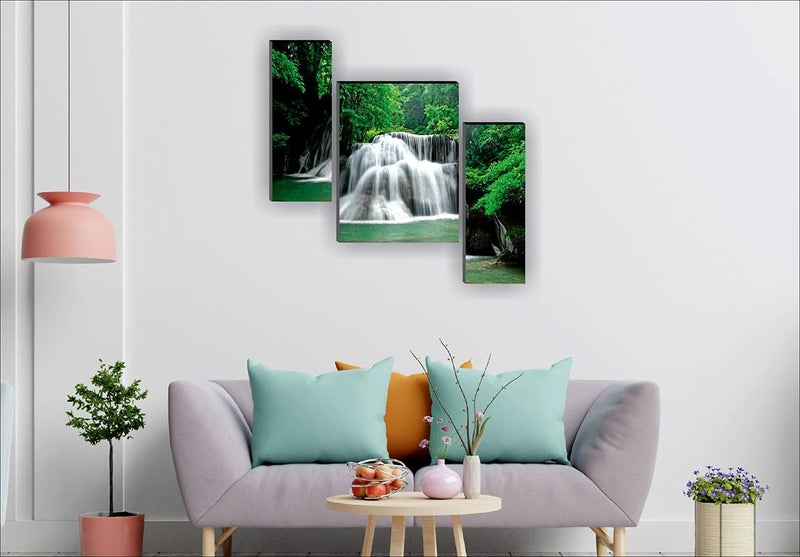 SAF paintings 6MM Waterfall Nature Panel Painting(SANFJM1158) SANFJM1158 - Image 2