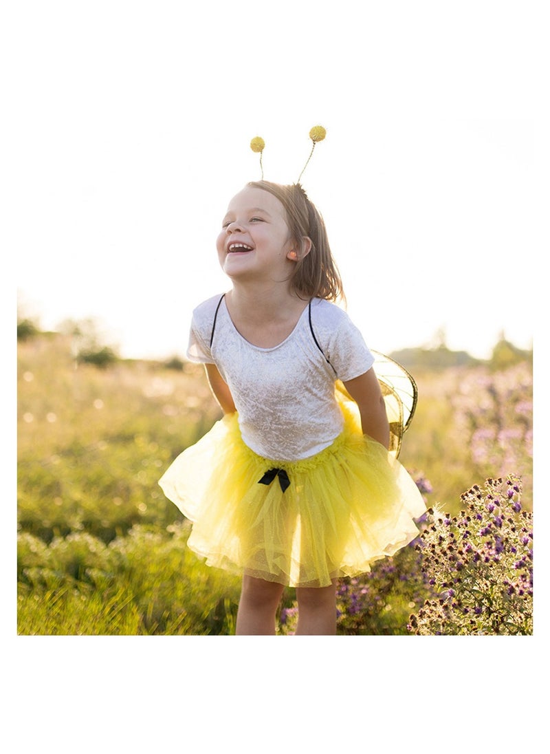 SYOSI - Bumble Bee Costume for Kids Bumblebee Dress Up for Party Supplies with Wings and Headband Carnival Stage Performance Role Playing Toddler Girl Boys - Image 1