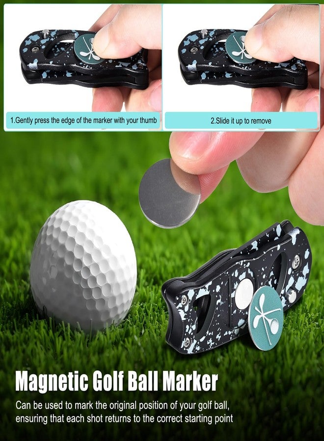 SYNATANA Golf Divot Repair Tool, 3 in 1 Compact Ball Marker Divot Tool, Foldable Golf Divot Tool for Repair & Maintain Green, Golf Essential, Ideal Gift for Golf Enthusiasts Black, 1 Pack - Image 4