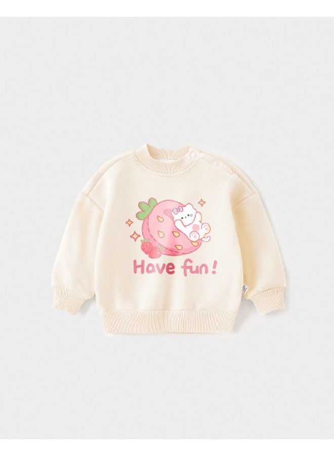 YISHUANGER Tuzki Baby Fleece Hoodie Spring And Autumn Infant Top Thickened Warm Clothing Winter Toddler Cute Outfit - Image 1