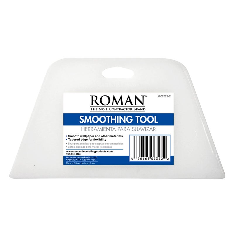 ROMANs Wallpaper Smoothing Tool for Home Improvement Wallpaper Smoother for Installation 775Inch Wide Plastic White