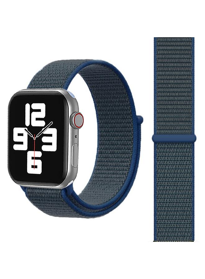 إيروريكس سوار بديل لساعة Apple Watch مقاس 46 مم / 49 مم / 45 مم / 44 مم سوار ساعة نايلون بسيط وأنيق مع عصا سحرية - Image 1