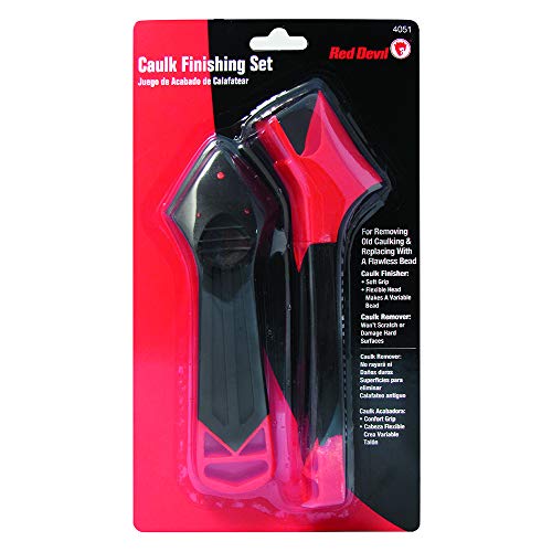 Red Devil 4051 Finishing Set Caulk Smoother & Remover Red - Image 1