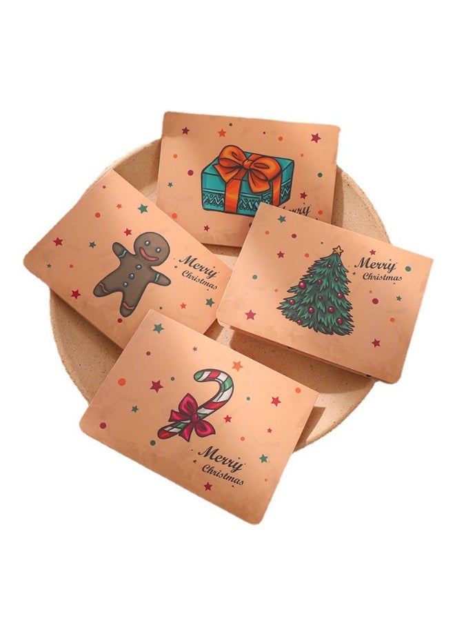 مجموعة بطاقات تهنئة عيد الميلاد الكرتونية من 9 قطع مع مظاريف - مجموعة بطاقات عطلة لطيفة - Image 4