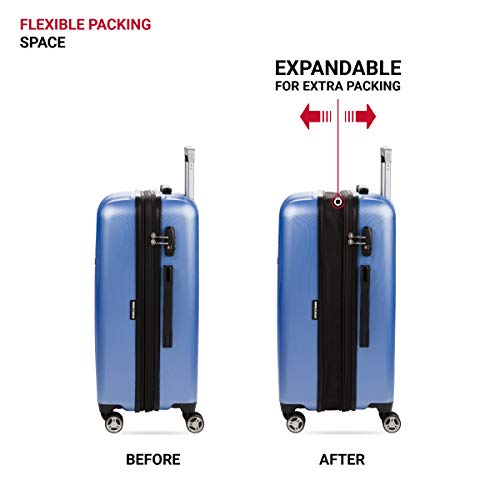 SWISSGEAR حقائب سويس جير 7272 إينرجي القابلة للتوسيع مع عجلات دوارة وقفل TSA، لون أزرق بيري وينكل، حجم متوسط 24 إنش - Image 5