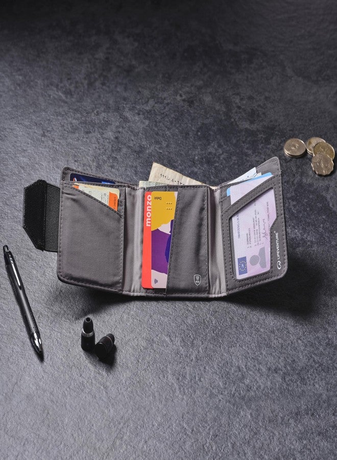 لايف فينتشر محفظة بتقنية تحديد الهوية بموجات الراديو (RFID)، معاد تدويرها، رمادية اللون - Image 2
