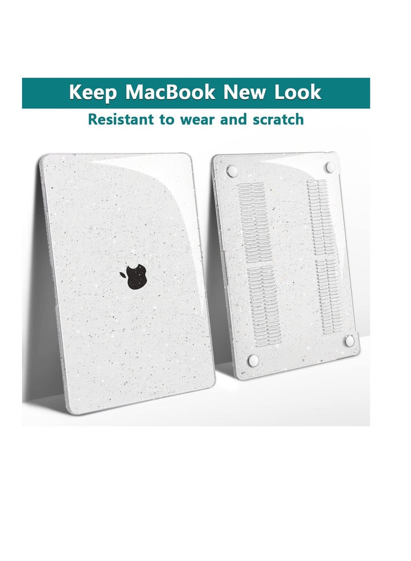 Glitter Star Case for MacBook Pro 13 Inch 2023 2022 2021 2020 Release M2 A2338 M1 A2251 A2289, Plastic Sparkly Bling Hard Shell Case for MacBook Pro - Image 2