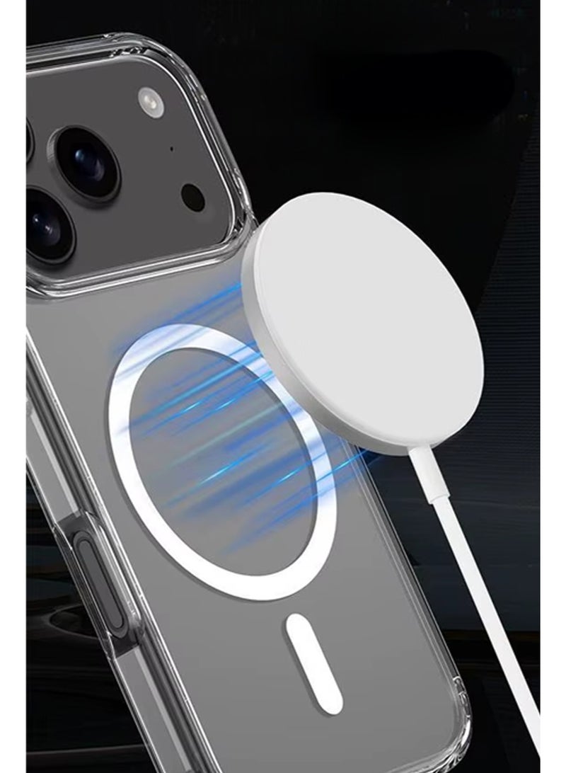 Premium Clear MagSafe Case for iPhone 17 Pro Max – Slim Transparent Shockproof Cover with Wireless Charging Support | Razavi Store UAE - Image 5