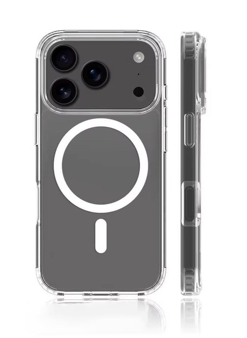 Premium Clear MagSafe Case for iPhone 17 Pro Max – Slim Transparent Shockproof Cover with Wireless Charging Support | Razavi Store UAE - Image 4