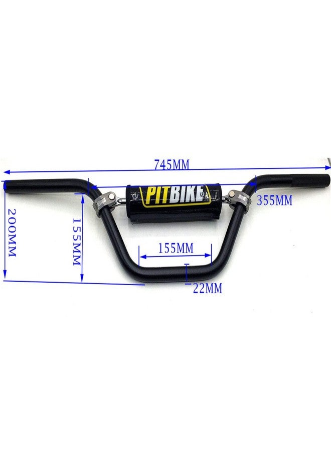 PPR PIT PRO RACING Motorcycle Handlebar 7/8" 22mm Motocross Moto Bar with Foam Pad For CRF YZF KXF KLX RMZ DRZ Dirt Bike Use T6-6061 Aluminum (Blue) - Image 2