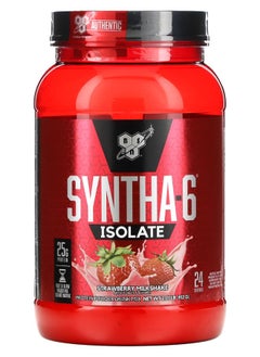 BSN Syntha-6® Isolate Protein Powder Drink Mix Strawberry Milkshake 2.01 lbs (912 g) 