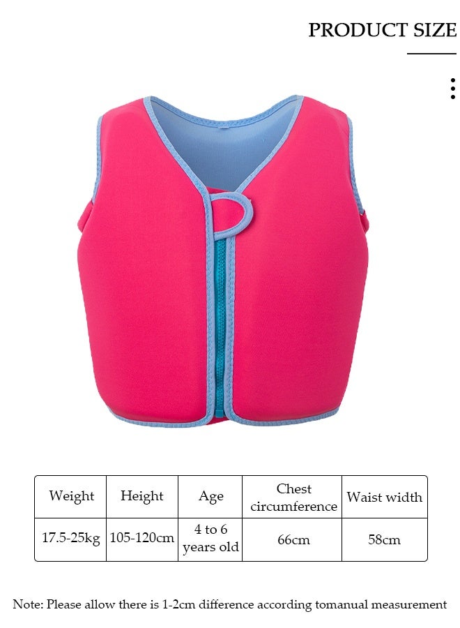 DUNISO Kids Swim Vest, Neoprene Floatation Jacket for Toddlers, Adjustable Buoyancy Life Jacket for 35-50 lbs Children, Pink L - Image 2