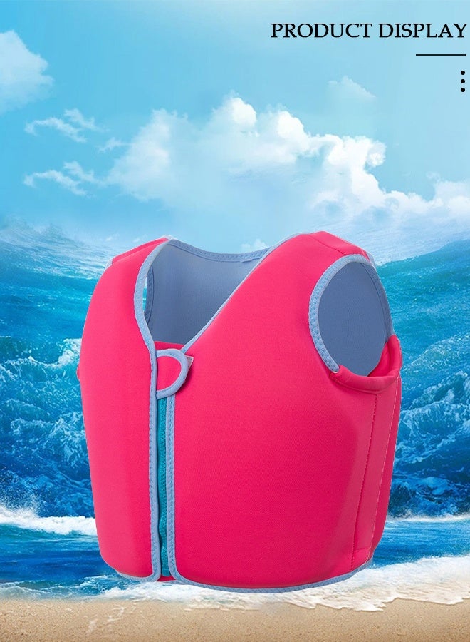 DUNISO Kids Swim Vest, Neoprene Floatation Jacket for Toddlers, Adjustable Buoyancy Life Jacket for 35-50 lbs Children, Pink L - Image 5