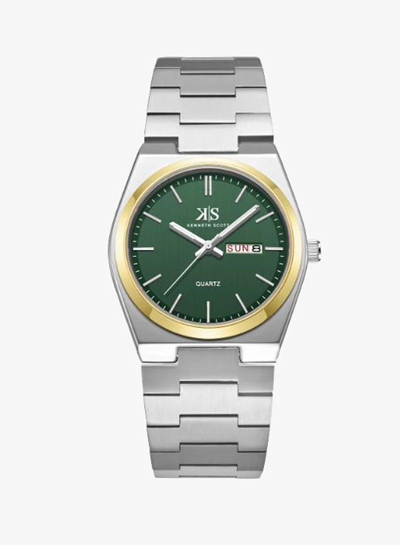 KENNETH SCOTT Men's Stainless Steel Analog Watch K24011-TBSH - 40 mm