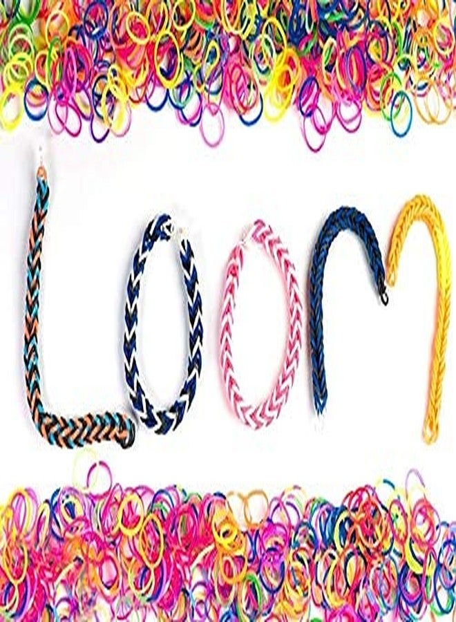 ABAJ DIY Loom Band Kit with Colorful Rubber Bands for Making Bracelets (360+ Bands, Apple Case, Multicolor) - Image 2