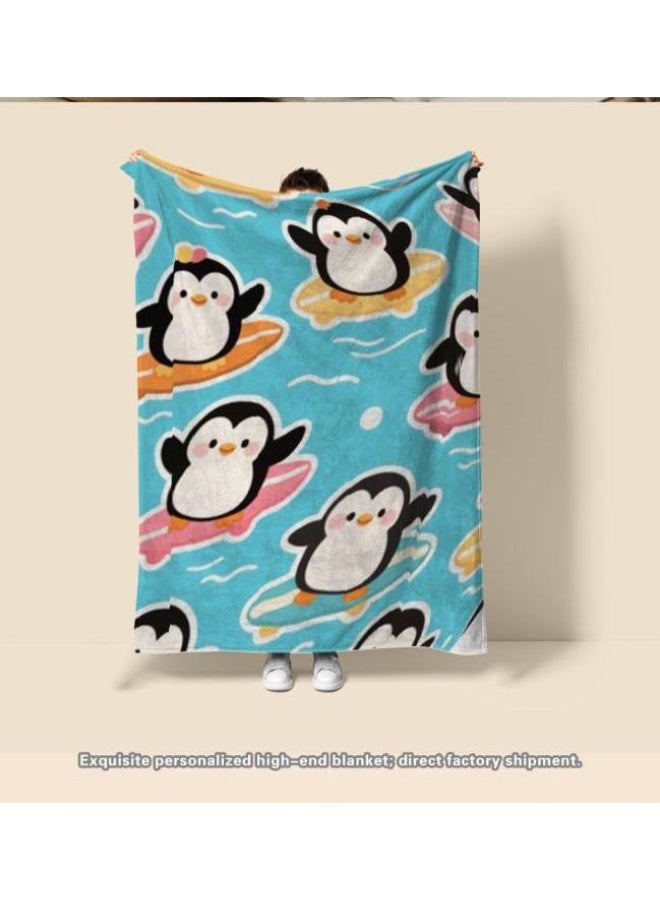 عام بطانية رقيقة من الفانيلا الكرتونية للأطفال والرضع (دافئة ومريحة، ومناسبة للنوم والألعاب) 70 سم * 100 سم - Image 3