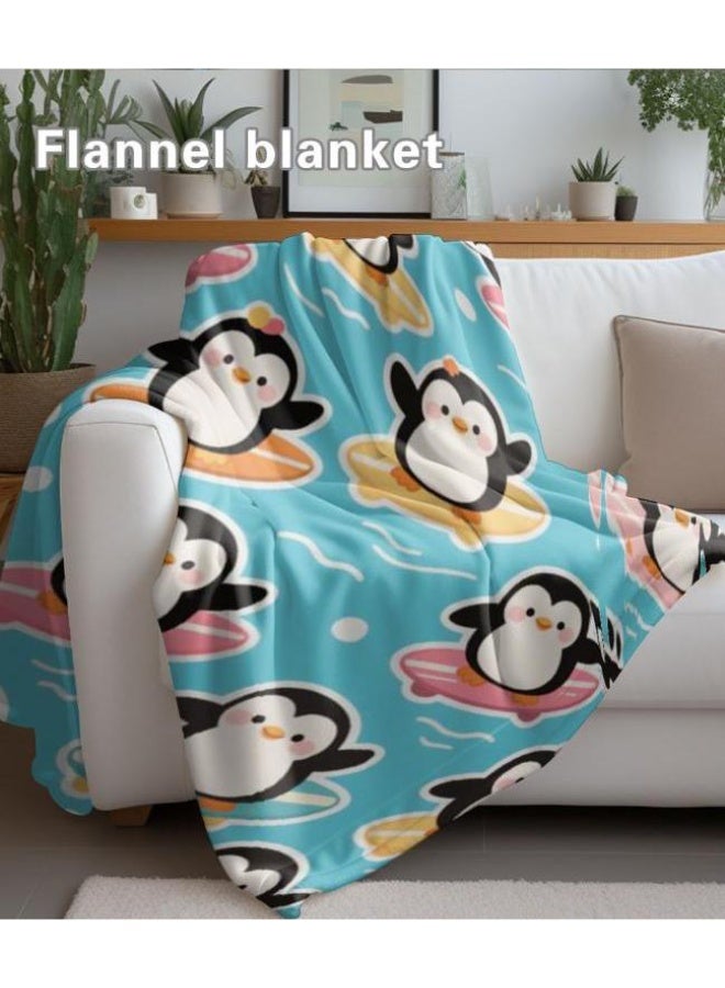 عام بطانية رقيقة من الفانيلا الكرتونية للأطفال والرضع (دافئة ومريحة، ومناسبة للنوم والألعاب) 70 سم * 100 سم - Image 1