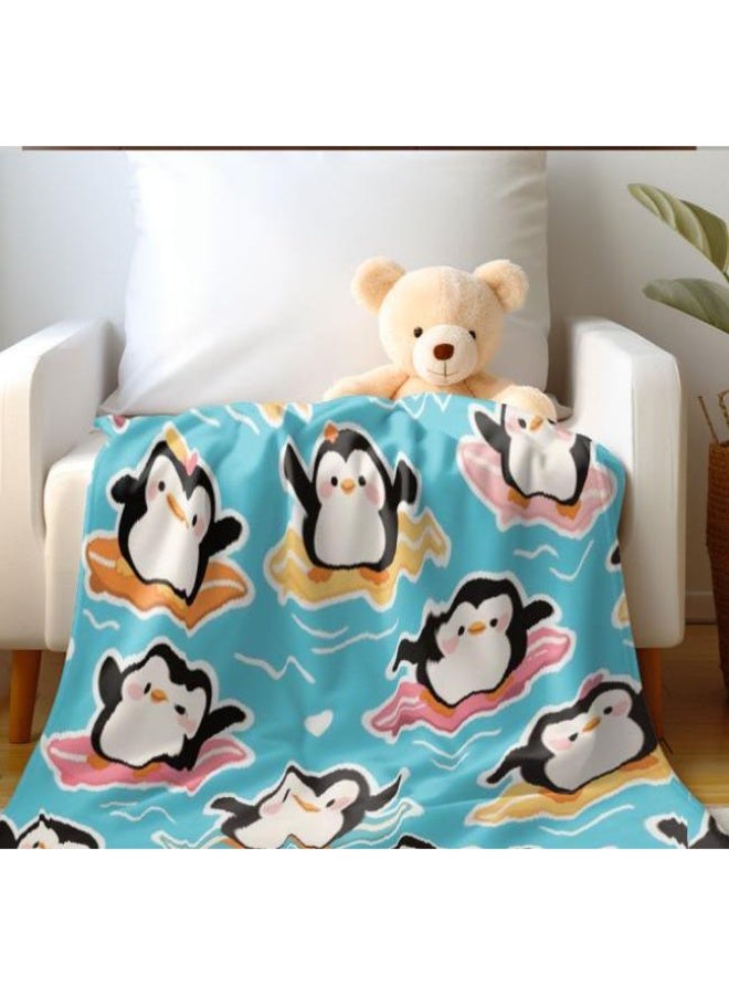 عام بطانية رقيقة من الفانيلا الكرتونية للأطفال والرضع (دافئة ومريحة، ومناسبة للنوم والألعاب) 70 سم * 100 سم - Image 5