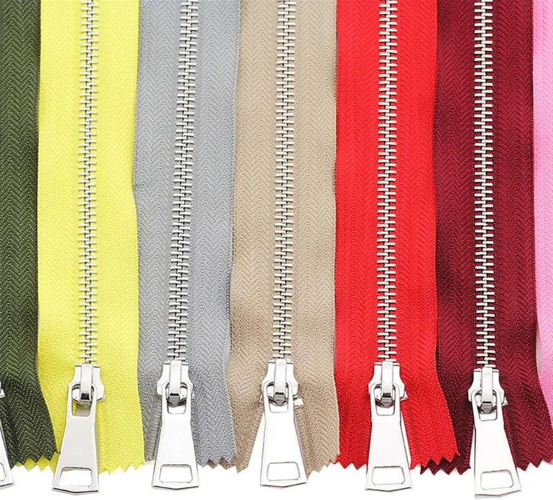 Zippers for sewing, Nylon Zippers,two way zip,Replacement Zips, 70/90cm Jacket Metal Zipper Double Slider Two-Way Zip DIY Clothing Garment Handmade Supplies(Brown,90cm) - Image 3