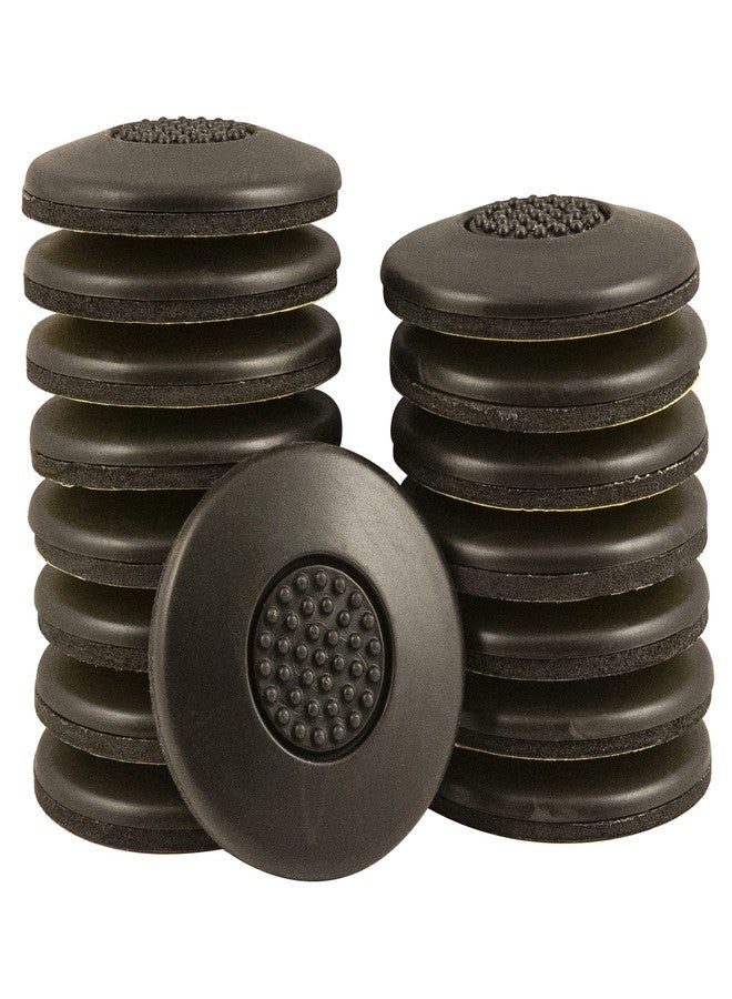 سوفت تاتش وسادات تثبيت أثاث ذاتية اللصق شديدة التحمل من سوفت تاتش، مقاس 1.5 بوصة، دائرية، مانعة للانزلاق، بنية اللون، 16 قطعة، 1-1 بوصة، 4118595N - Image 1