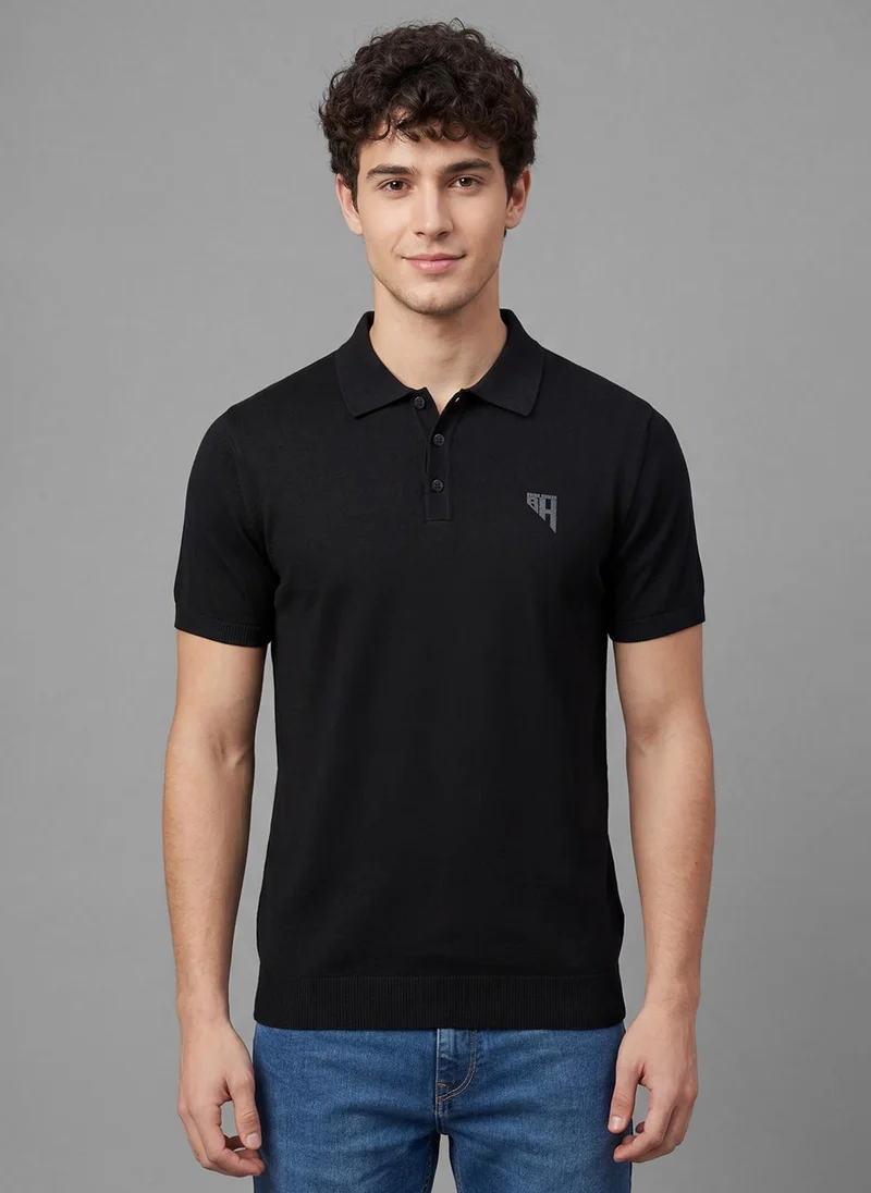 بيينغ هيومان Men Brand Logo Polo Collar Pure Cotton Pockets T-shirt