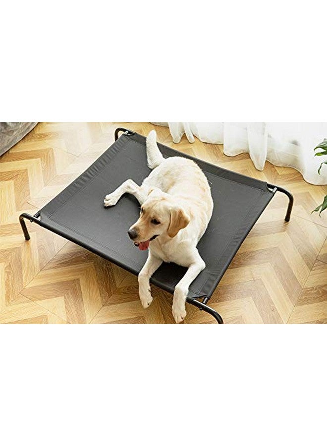 KOZI PET Elevated Fabric Dog Bed Outdoor Indoor Dog Cot, Raised Dog Beds (Large, Black) - Image 3