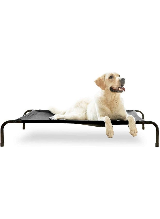 KOZI PET Elevated Fabric Dog Bed Outdoor Indoor Dog Cot, Raised Dog Beds (Large, Black) - Image 4
