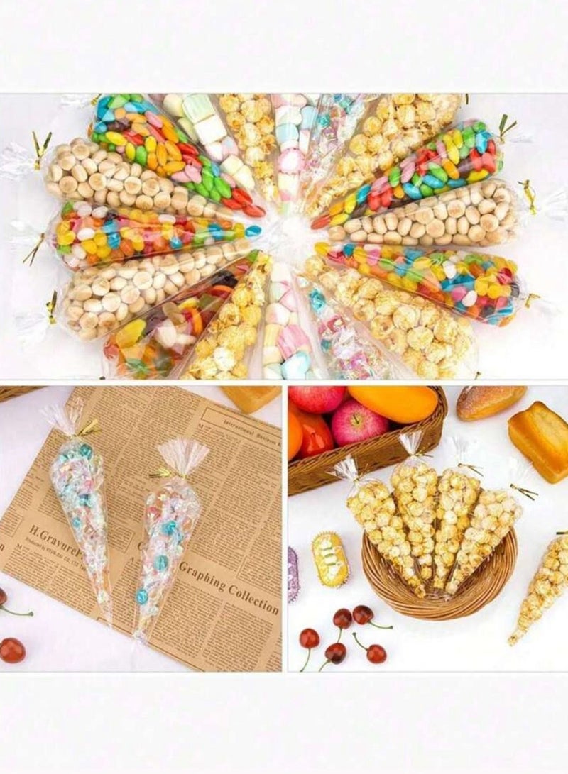 50pcs Eid Distribution Bags for Packaging Sweets, Gifts, and Food Storage with Ribbon, Perfect for Parties and Occasions. - Image 3