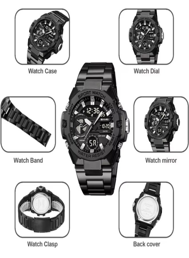 SKMEI 2404 Outdoor Sports Multifunctional Waterproof Digital Watch with Alarm, Stopwatch, LED Backlight - Image 5