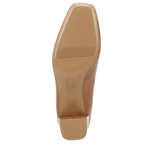 Naturalizer Womens Karina Low Block Heel Square Toe Pump Pump English Tea Brown 7 W - Image 4