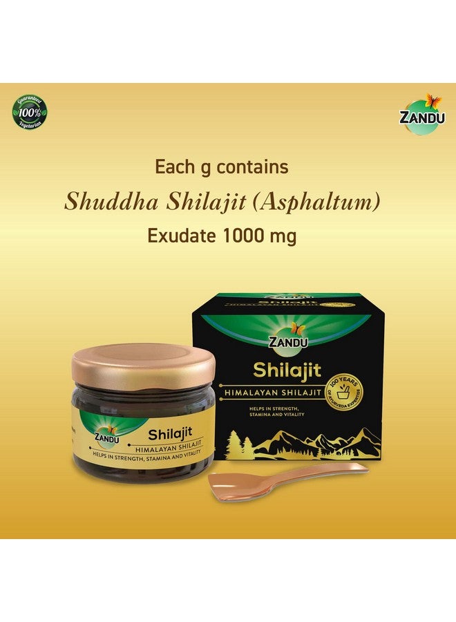 Zandu Pure Himalayan Shilajit Resin, 20g (Pack of 1) | Natural & Ayurvedic| Helps Enhance Strength & Stamina | Maintains Overall Holistic Wellness - Image 1