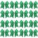 CN 16PCS 8" Large Glitter Cheer Bows for Cheerleaders, CN Sparkly Hair Bows with Elastic Hair Ties Accessories for Teens Girls Women Cheerleading Softball Competition Sports (Green) - Image 2