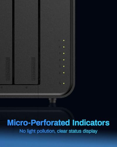TERRAMASTER F6-424 Max NAS Storage - 6Bay Core i5 1235U 10-Cores 12-Threads, 8GB DDR5 RAM, Dual 10GbE Ports, Network Attached Storage Peak Performance for Business (Diskless) - Image 4