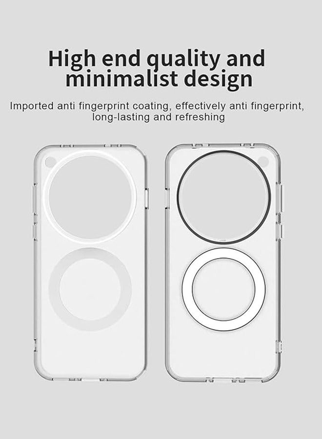 لـ OPPO FindX8Ultra حالة الهاتف الشفاف المغناطيسي ، مع حماية السيليكون الناعم TPU للجسم - Image 5