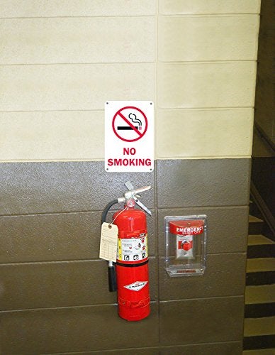Armo No Smoking Sign, Large Rust Free 7x10 Aluminum, for Indoor or Outdoor Use - by ARMO - Image 4