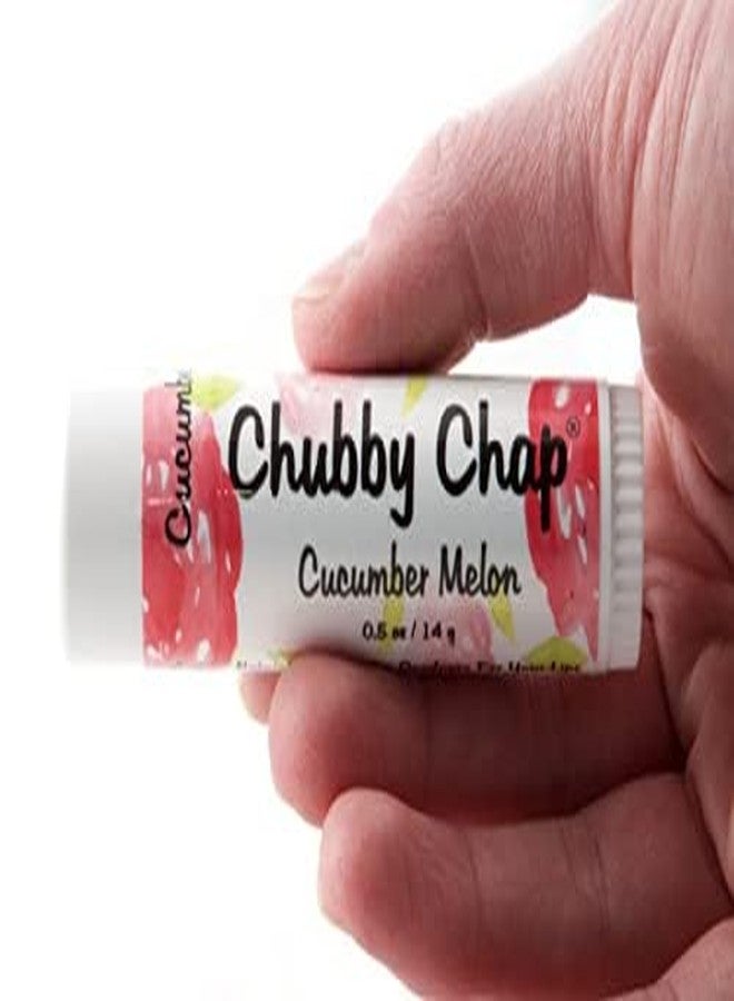 Chubby Chap - Three (3x) Large Jumbo Chapstick Natural Chapstick - 1/2 Ounce Lip Balm (Cucumber Melon) - Image 2