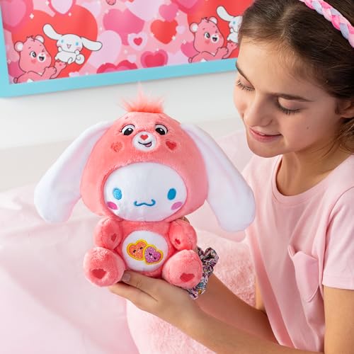 Care Bears Cinnamoroll Dressed As Love-a-Lot Bear 8" Fun-Size Plush, Pink - Soft, Huggable Bestie! – Good for Girls and Boys, Employees, Collectors, Ages 4+ - Image 2