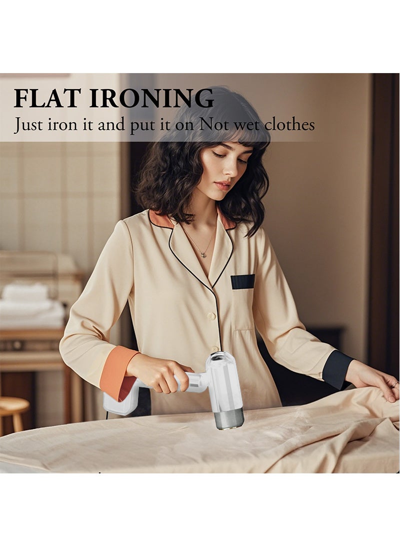 ACHAS 1500W 2 IN ONE Handheld Travel Garment Steamer & Iron for Clothes Dual Mode Vertical | Horizontal Steaming | Dry & Wet Steam Settings | 300ML Water Tank | 5-Mode LED Display | Wrinkle Remover for All-Fabric - Image 5