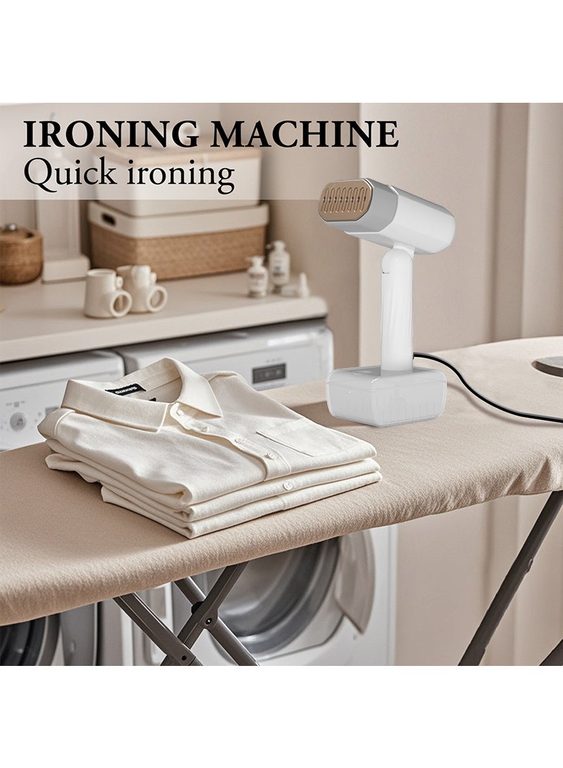 ACHAS 1500W 2 IN ONE Handheld Travel Garment Steamer & Iron for Clothes Dual Mode Vertical | Horizontal Steaming | Dry & Wet Steam Settings | 300ML Water Tank | 5-Mode LED Display | Wrinkle Remover for All-Fabric - Image 2