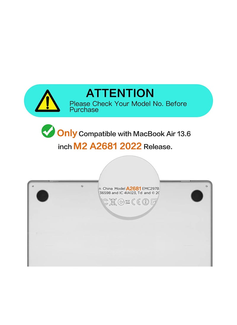 1Pack Privacy Screen Compatible with MacBook Air 13.6 Inch 2022 A2681 M2 Chip/ 2024 A3113 M3 Chip/2025 A3240 M4 Chip, Magnetic Removable Anti Blue Light Glare Filter Laptop Privacy Screen Protector for  Mac Air 13.6 inch